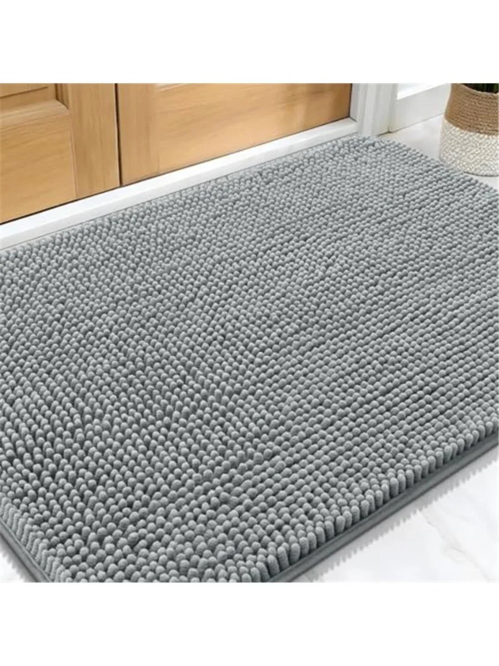 Dog Door Mat for Muddy Paws 30x20, Super Absorbent Chenille Mud Mat